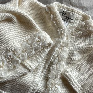 Boutique never worn baby sweater and hat